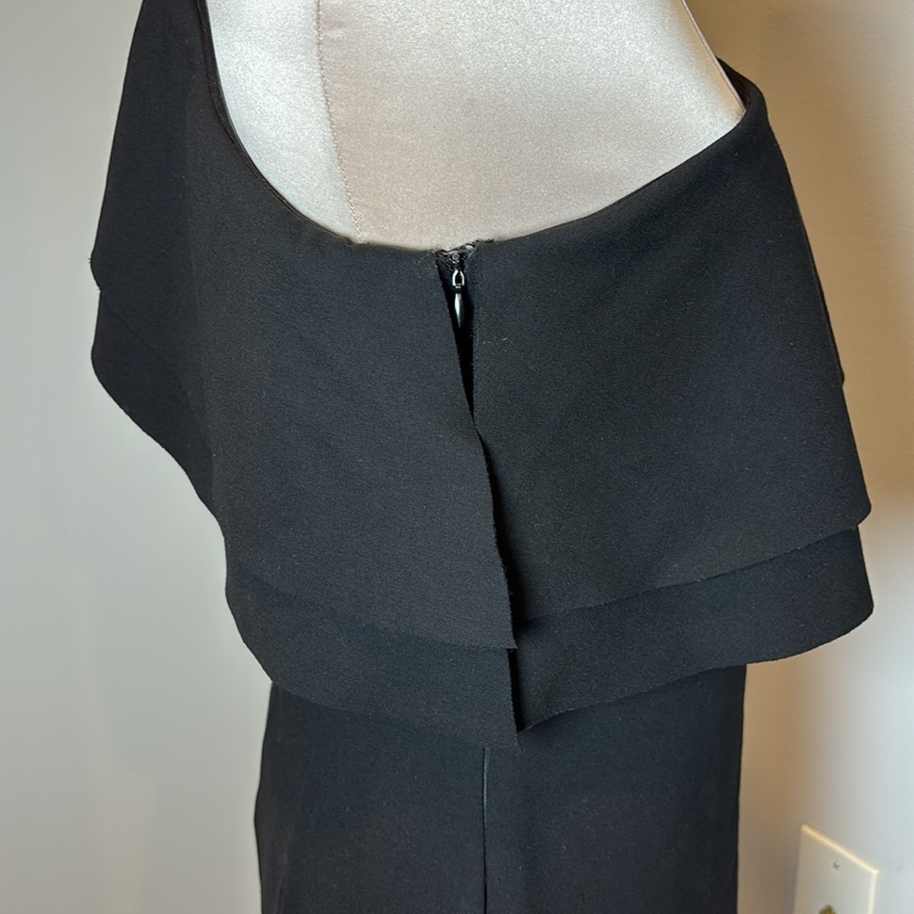 Karlie One Shoulder Ruffle Dress Black Size Large - Picture 5 of 15